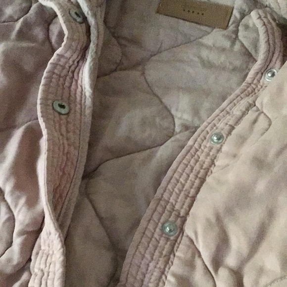 Blank NYC Cropped Quilted Snap Button Oversized Pink Jacket - Picture 5 of 9